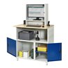 Rau Computer-Tisch mit Monitorengehäuse stationär BxTxH 1100x800x1100/1810mm