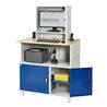 Rau Computer-Tisch mit Monitorengehäuse stationär BxTxH 1100x800x1100/1810mm