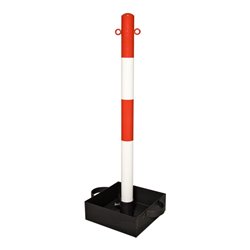 Moravia Kettenständer EXTERN 60 x 1000 mm rot/weiß + 2 Ösen mit Tragegriff