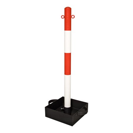 Moravia Kettenständer EXTERN 60 x 1000 mm rot/weiß + 2 Ösen mit Tragegriff