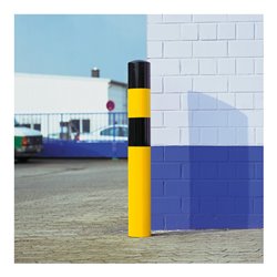 Moravia Rammschutz-Poller L Stahl schwarz/gelb 159 x 1600 mm