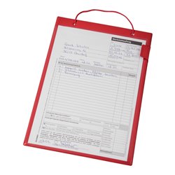 Eichner Auftragstasche Edge rot A4, ohne Schlüsselfach