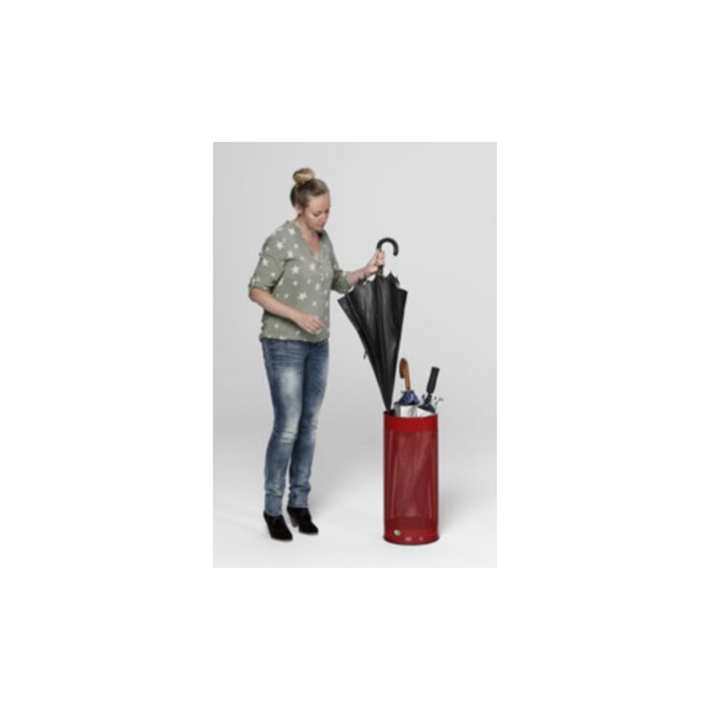 VAR Schirmständer gelocht rot 30 l