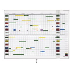 Magnetoplan Aktivitäten- und Urlaubsplaner, Deutsch, 7 Tage, 30 Mitarbeiter