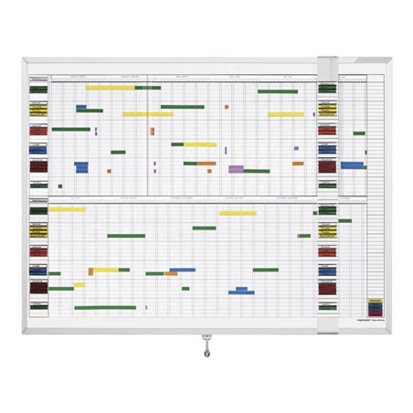 Magnetoplan Aktivitäten- und Urlaubsplaner, Deutsch, 7 Tage, 30 Mitarbeiter