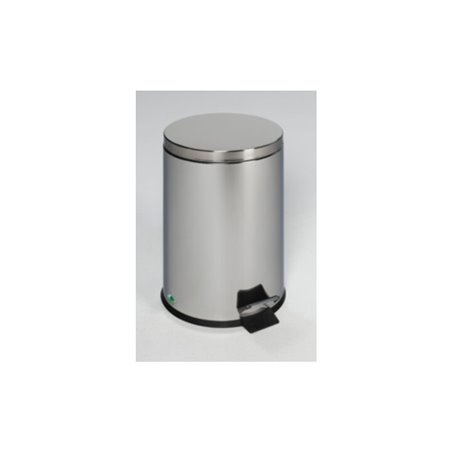 VAR Tret-Abfallsammler mit Fußpedal 12 L Edelstahl poliert 12 l