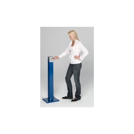 VAR Ascher-Standsäule SG 105 E Korpus enzianblau - Kopfteil silber 2 l