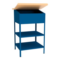 Pavoy Stehpult offen, 1200x700x600 mm, RAL 5010