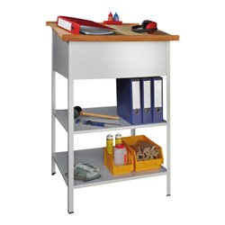 Pavoy Stehpult offen, 1200x700x600 mm, RAL 7035