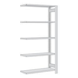 Regalwerk BERT Großfachregal Anbaufeld HxBxT 2000x1285x600mm