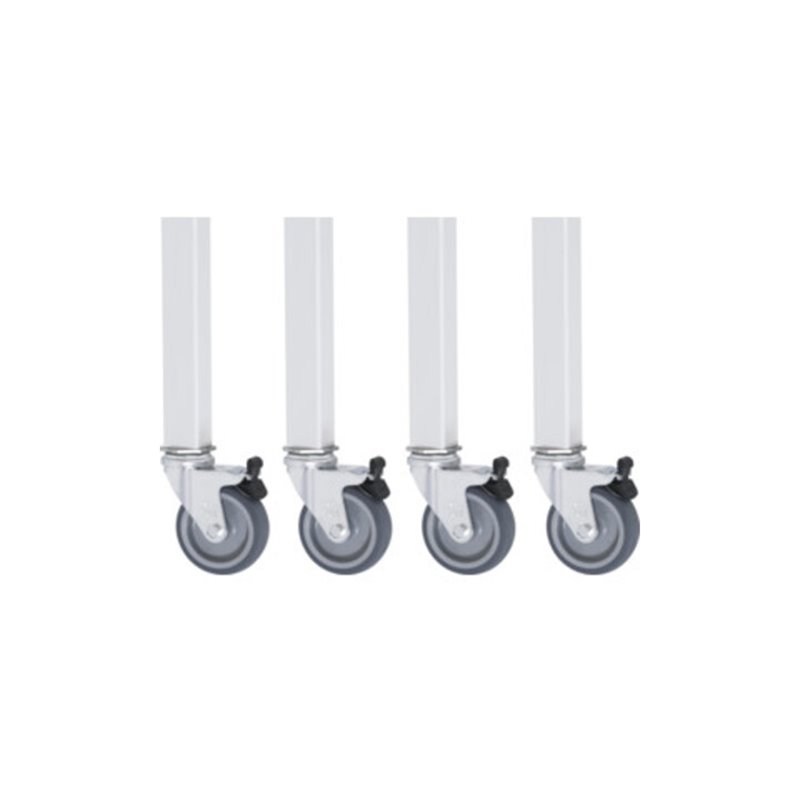 Rau Rollensatz für Arbeitstisch Jerry GT, 4 Lenkrollen