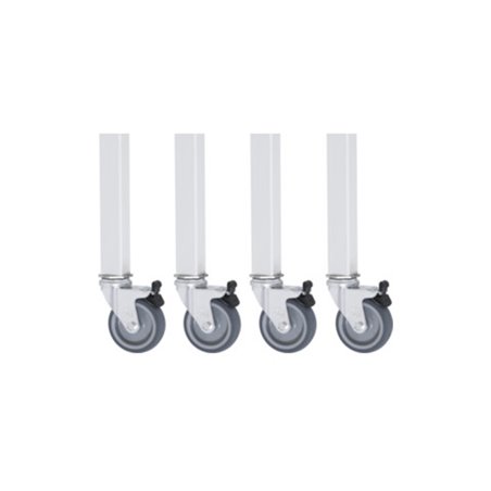 Rau Rollensatz für Arbeitstisch Jerry GT, 4 Lenkrollen