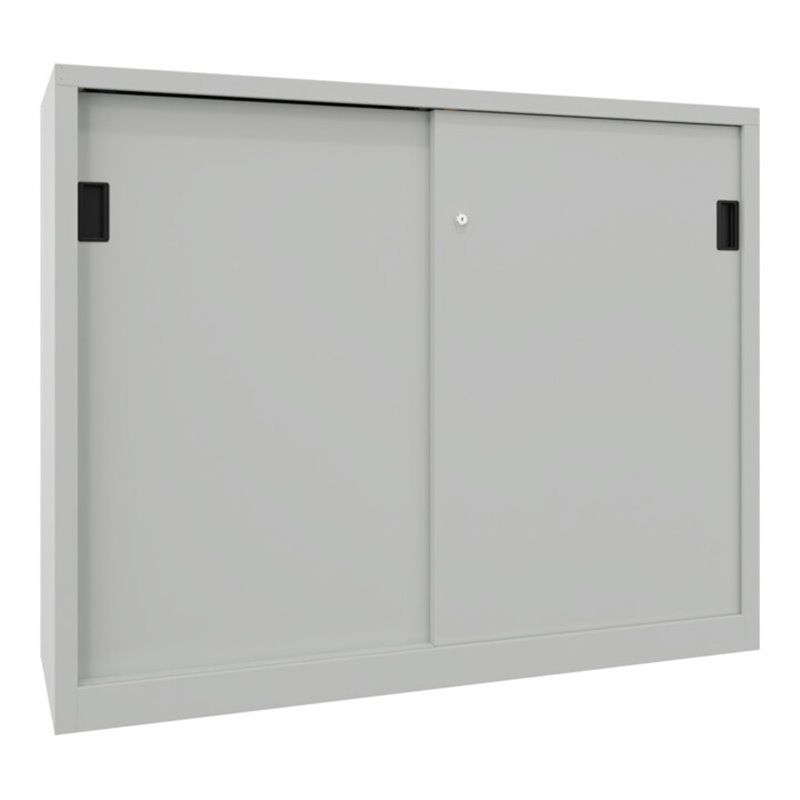 Pavoy Schiebetürenschrank, 1200x1500x600 mm, 4 Böden verzinkt, RAL 7035