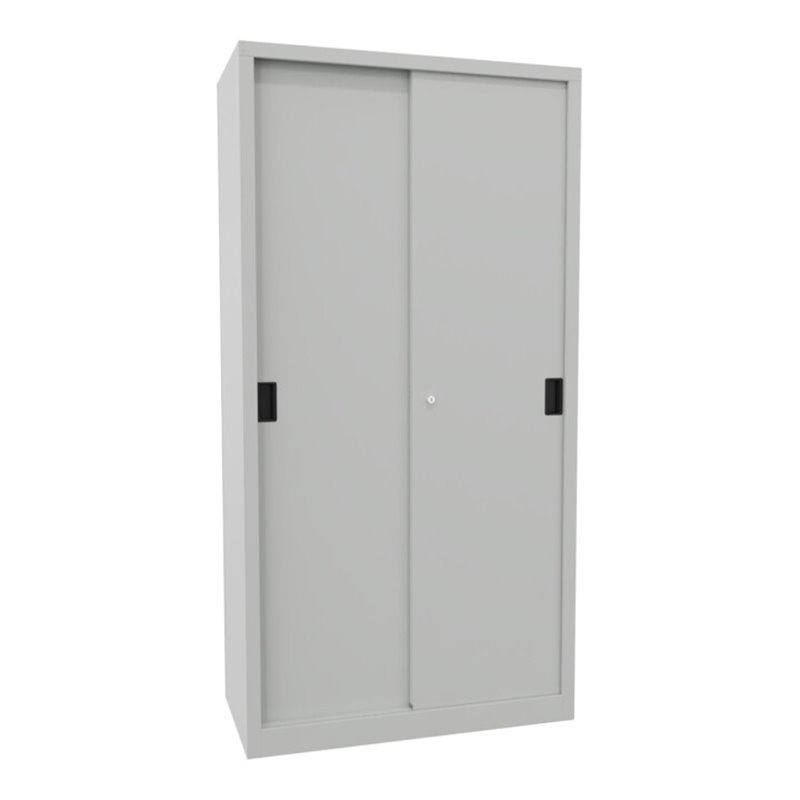 Pavoy Schiebetürenschrank, 1950x1000x500 mm, 4 Böden verzinkt, RAL 7035