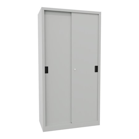 Pavoy Schiebetürenschrank, 1950x1000x500 mm, 4 Böden verzinkt, RAL 7035