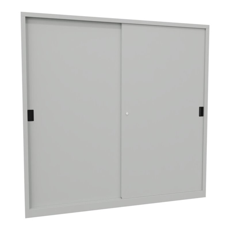 Pavoy Schiebetürenschrank, 1950x2000x400 mm, 8 Böden verzinkt, RAL 7035