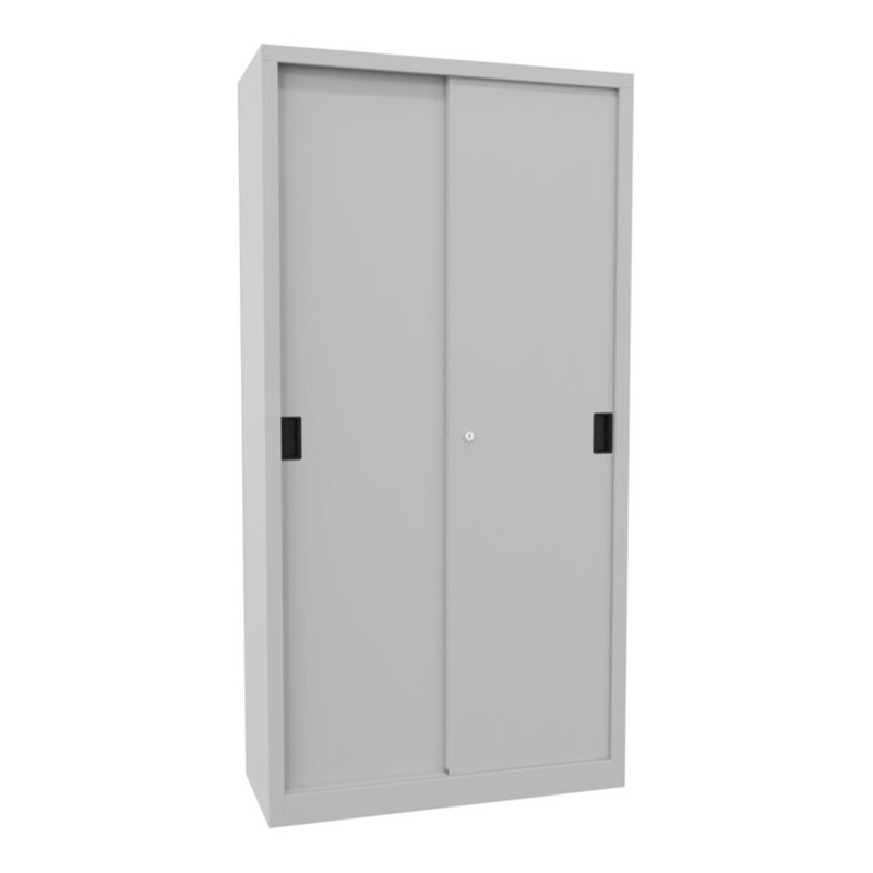 Pavoy Schiebetürenschrank, 1950x1000x400 mm, 4 Böden verzinkt, RAL 7035