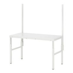 Rau Aufbausatz mit System-Stuetzen Serie E, fuer alle Basis-Arbeitstische