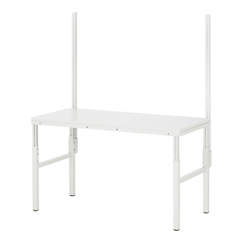 Rau Aufbausatz mit System-Stuetzen Serie E, fuer alle Basis-Arbeitstische