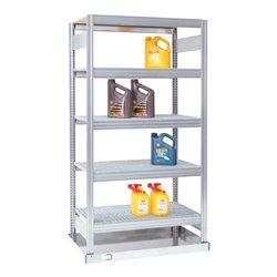 Regalwerk BERT Umweltregal Grundfeld Gitterrostebenen B