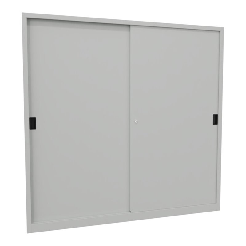 Pavoy Schiebetürenschrank, 1950x2000x500 mm, 8 Böden verzinkt, RAL 7035