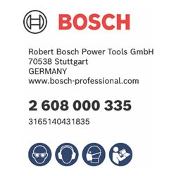Bosch Grundplatte mit Handgriff und Absaugstutzen