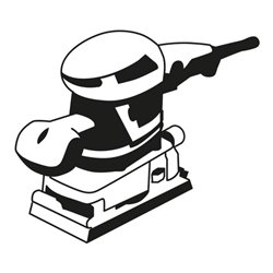 Bosch Schleifplatte verlängert 185 x 93 mm dünne Ausführung