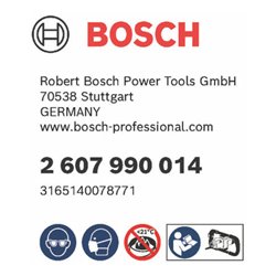 Bosch Rührkorb für Bohrmaschinen 120 mm 590 mm 15-25 kg M14 , nach unten