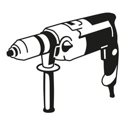 Bosch Handgriff für Schlagbohrmaschinen passend zu GSB 162-2 RE