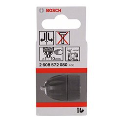 Bosch Schnellspannbohrfutter bis 10 mm D: 1 bis 10 mm A: 3/8' - 24
