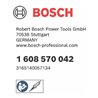 Bosch Spannzange mit Spannmutter 1/4', für Bosch-Geradschleifer passend zu GGS 16