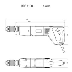 Metabo Bohrmaschine BDE 1100 Karton