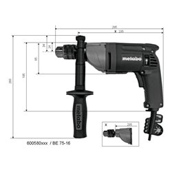 Metabo Bohrmaschine BE 75-16 Karton
