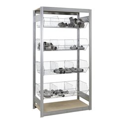 Regalwerk BERT Kleinteileregal Anbaufeld mit Gitterkörben