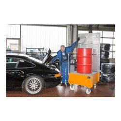 Bauer Südlohn Fahrbare Auffangwanne mit Lochplattenwand LPW200-1, lackiert