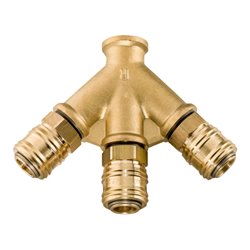 Metabo Druckluftverteiler Euro, 3-leitig