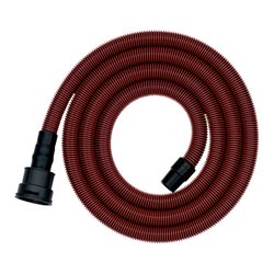 Metabo Saugschlauch, Ø 27 mm, Länge 3,5 m, Anschlüsse 58 mm/ 30 mm innen/ 35 mm außen, antistatisch