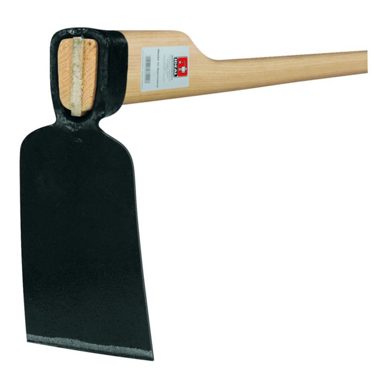 Idealspaten Rheinische Hacke mit gerader Schneide geschmiedet