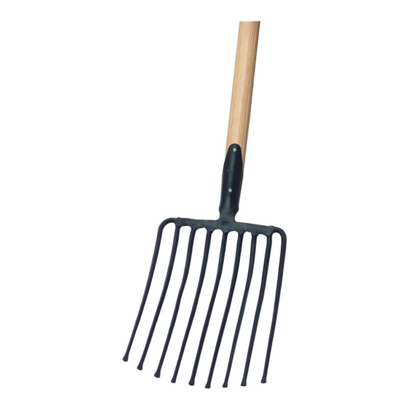 Idealspaten Steingabel Ideal 9 Zinken schwarz