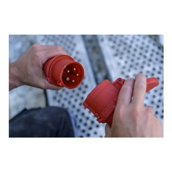 CEE Verlängerungsleitung IP44 10m schwarz H07RN-F 5G4,0 5-polig