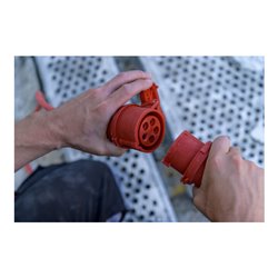 CEE Verlängerungsleitung IP44 25m schwarz H07RN-F 5G4,0 5-polig