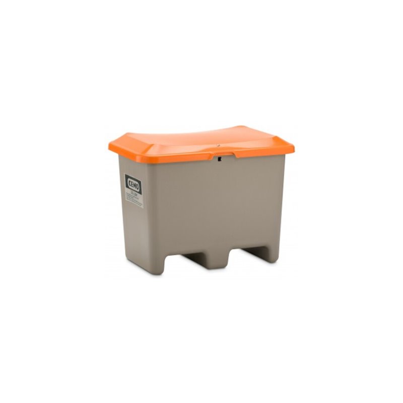 CEMO Streugutbehälter Plus3 unterfahrbar ohne Entnahme grau/orange