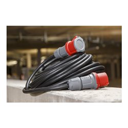 CEE Verlängerungskabel IP44 30m schwarz H07RN-F 5G1,5 5-polig