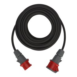 CEE Verlängerungskabel IP44 25m schwarz H07RN-F 5G2,5 5-polig