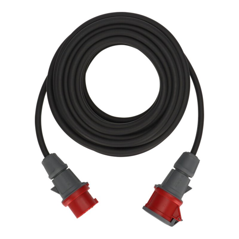 CEE Verlängerungskabel IP44 25m schwarz H07RN-F 5G2,5 5-polig