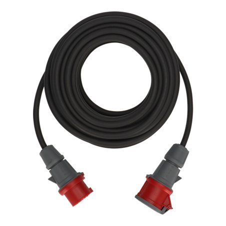 CEE Verlängerungskabel IP44 25m schwarz H07RN-F 5G2,5 5-polig