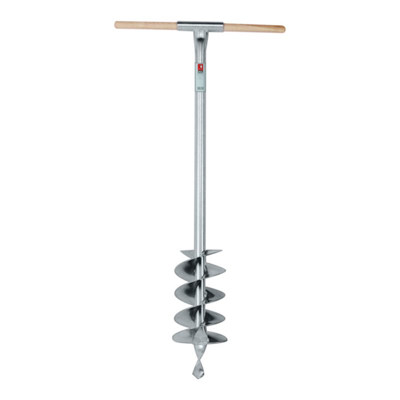 Idealspaten Handerdbohrer mit Stahlrohrstiel 90 mm