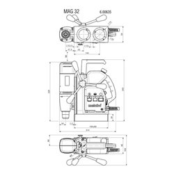 Metabo Magnetkernbohrmaschine MAG 32 Kunststoffkoffer