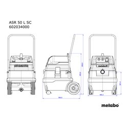 Metabo Allessauger ASR 50 L SC mit elektromagnetischer Abrüttlung Karton