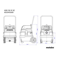 Metabo Allessauger ASR 50 M SC mit elektromagnetischer Abrüttlung Karton